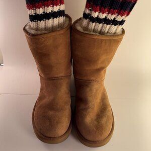 Sacai Ugg Classic Short Knit Boots Women